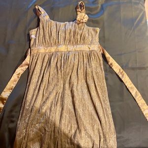 Gold kids dress